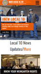 Mobile Screenshot of ibew10.org
